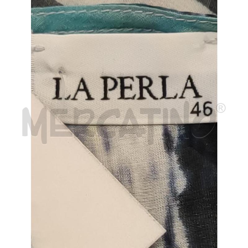 COPRI COSTUME LA PERLA COTONE MISTO SETA AZZURRO | Mercatino dell'Usato Settimo torinese 4