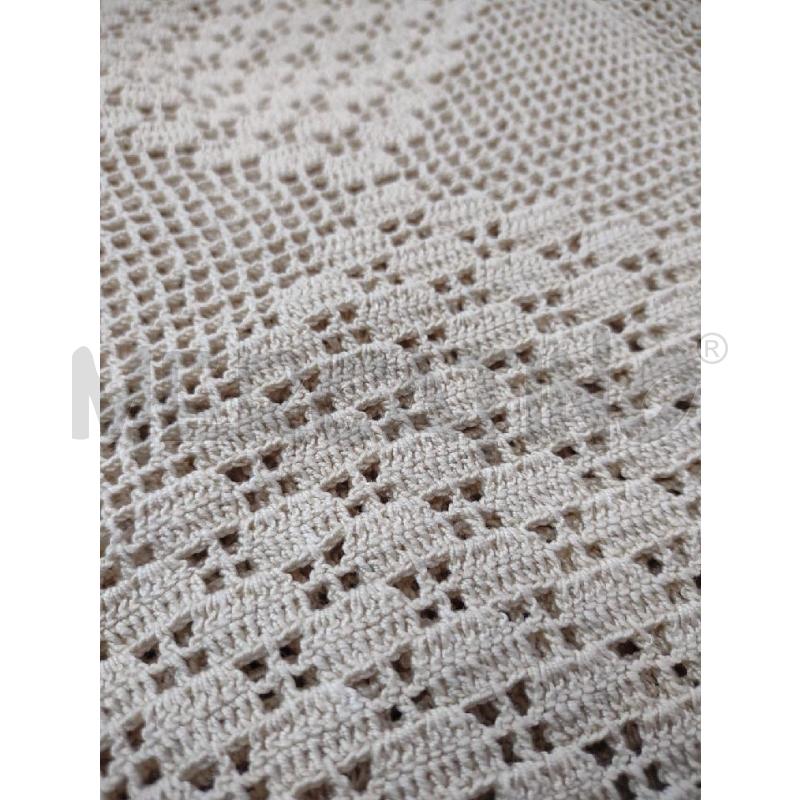 COPRI LETTO BEIGE MATRIMONIALE RICAMATO UNCINETTO | Mercatino dell'Usato Settimo torinese 2