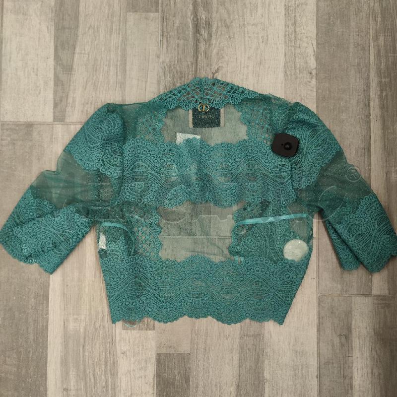 COPRI SPALLA TWINSET TURCHESE PIZZO RICAMO | Mercatino dell'Usato Settimo torinese 2