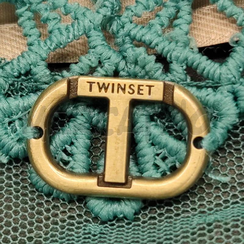 COPRI SPALLA TWINSET TURCHESE PIZZO RICAMO | Mercatino dell'Usato Settimo torinese 4