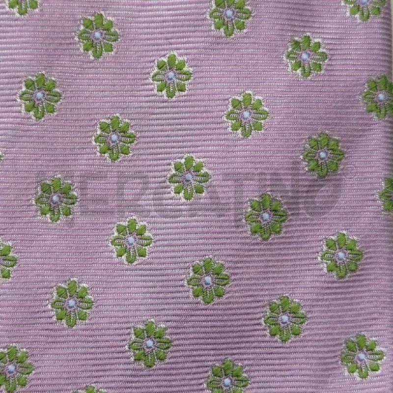 CRAVATTA ALTEA SETA LILA FIORI VERDI | Mercatino dell'Usato Settimo torinese 4