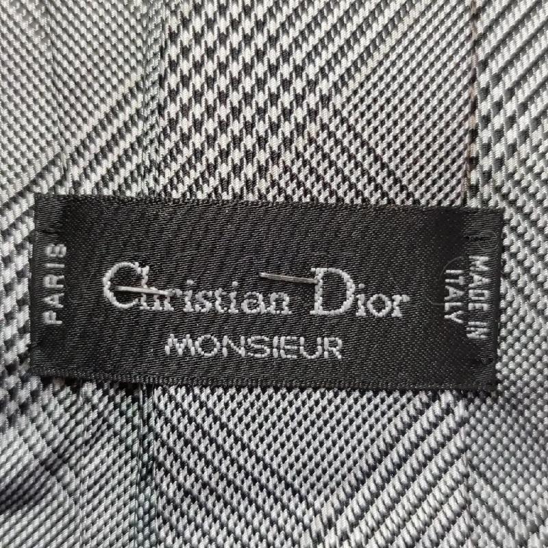 CRAVATTA CHRISTIAN DIOR SETA PIED DE POULE NERA IBIANCA | Mercatino dell'Usato Settimo torinese 4