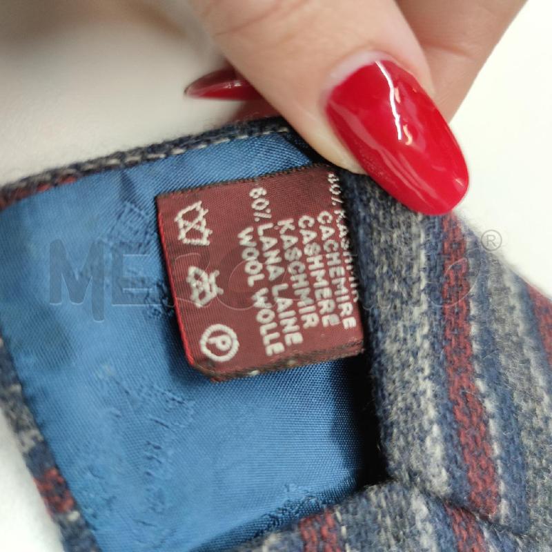 CRAVATTA ERMENEGILDO ZEGNA LANA CASHMERE BLU ROSSA GRIGIA | Mercatino dell'Usato Settimo torinese 3