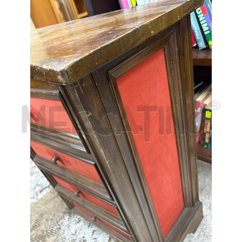 CREDENZA BASSA ANTE FINTI CASSETTI ROSSI  | Mercatino dell'Usato Settimo torinese 4