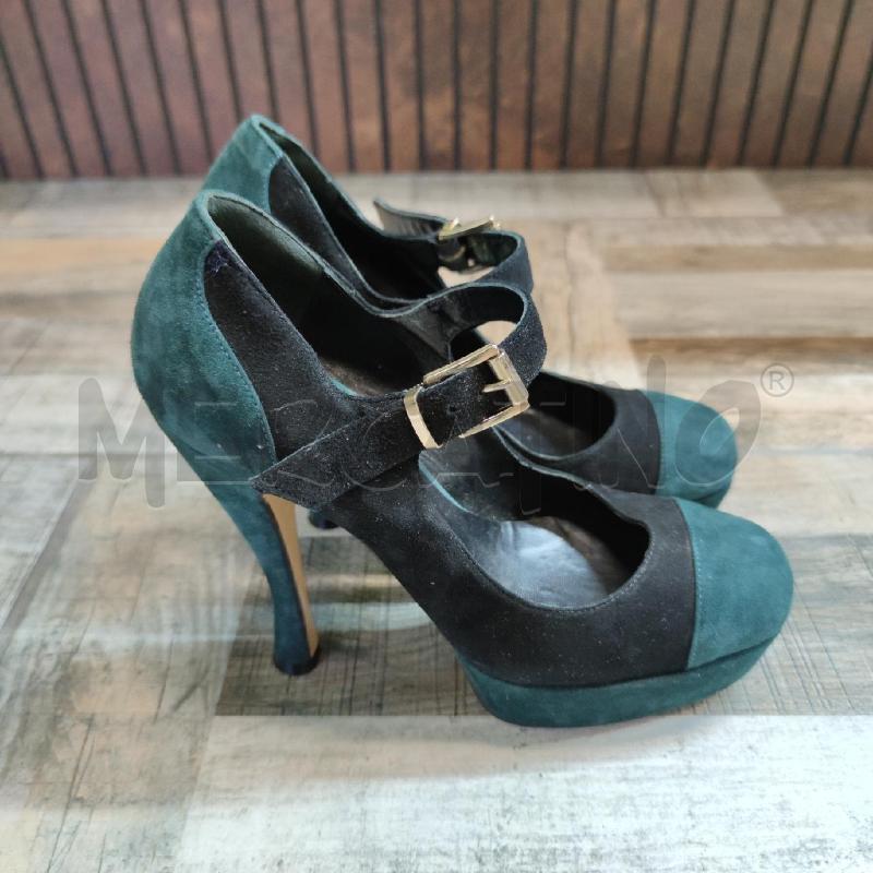 DECOLLETE GIAMPAOLO VIOZZI PELLE SCAM. VERDE NERI | Mercatino dell'Usato Settimo torinese 2