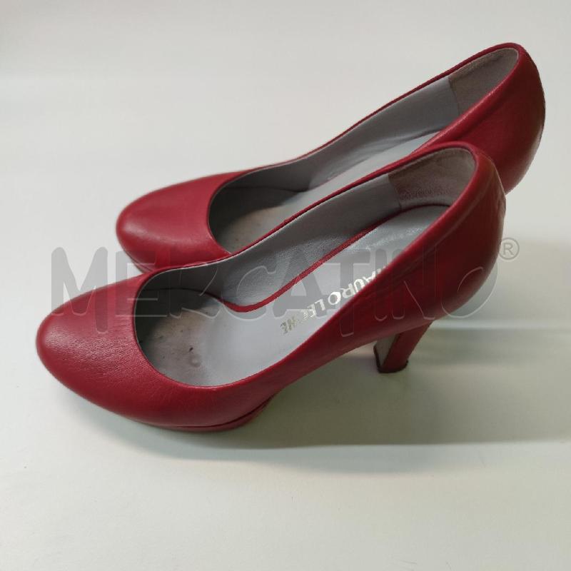DECOLLETE MAURO LEONE PELLE ROSSE | Mercatino dell'Usato Settimo torinese 1