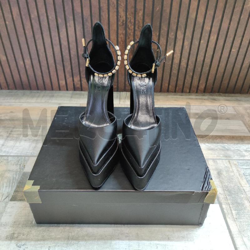 DECOLLETE NERE VERSACE RASO E STRASS PLATFOARM | Mercatino dell'Usato Settimo torinese 1