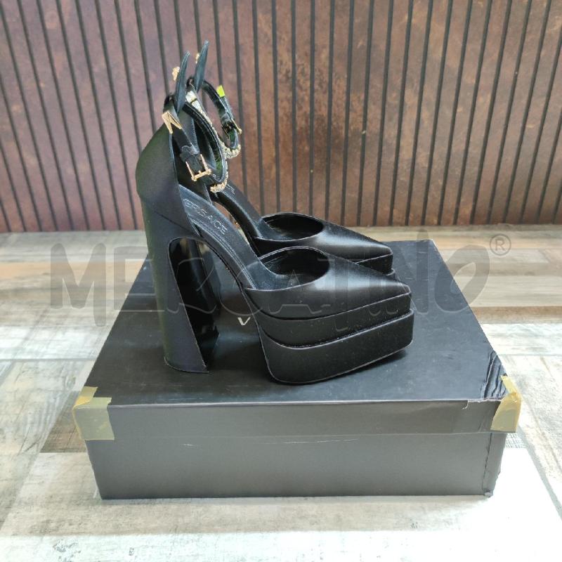 DECOLLETE NERE VERSACE RASO E STRASS PLATFOARM | Mercatino dell'Usato Settimo torinese 2