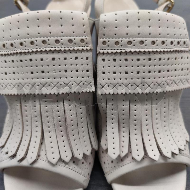 DECOLLETE OPENTOE FRATELLI ROSSETTI PELLE BEIGE FRANGE | Mercatino dell'Usato Settimo torinese 4