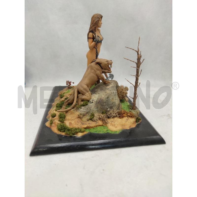 DIORAMA MODELLISMO DONNA CON ANIMALE | Mercatino dell'Usato Settimo torinese 2