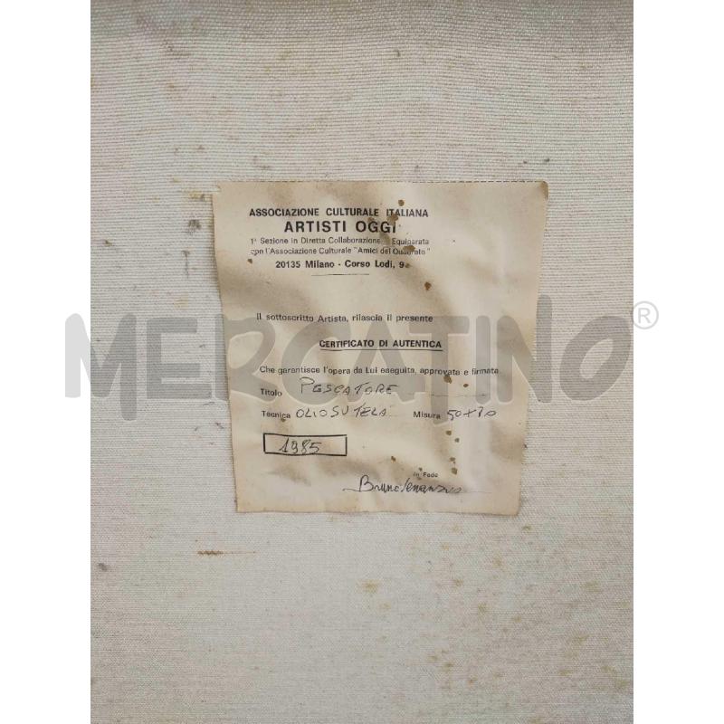 DIPINTO BRUNO VENEZIANO PESCATORE  50*70  | Mercatino dell'Usato Settimo torinese 3