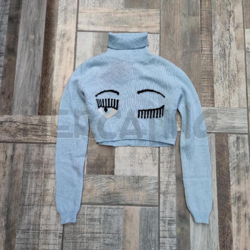 DOLCEVITA CROP BAMBINA CHIARA FERRAGNI AZZURRO | Mercatino dell'Usato Settimo torinese 1