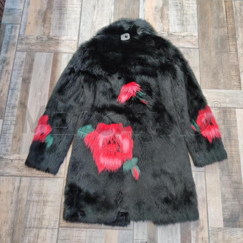 ECOPELLICCIA DONNA GUESS NERA MOTIVI ROSSI | Mercatino dell'Usato Settimo torinese 2