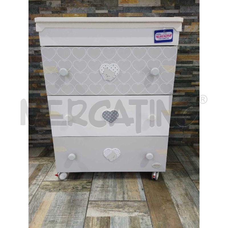 FASCIATOIO FOPPAPEDRETTI LOVELY BIANCO CUORI | Mercatino dell'Usato Settimo torinese 1