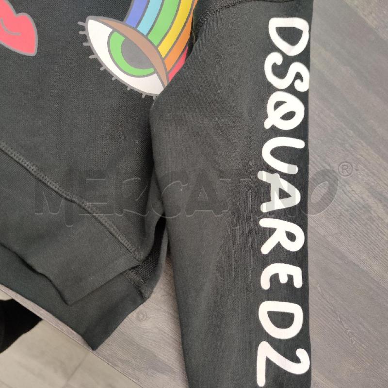 FELPA BAMBINA DSQUARED2 NERA ARCOBALENO  | Mercatino dell'Usato Settimo torinese 4