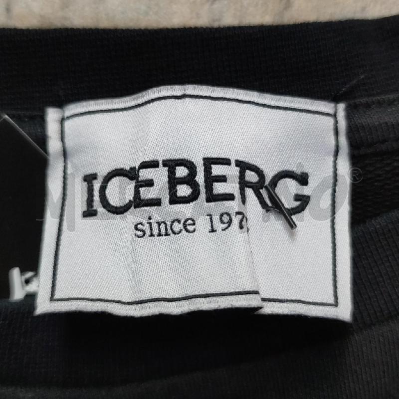 FELPA BAMBINA ICEBERG NERA MANICHE MICRORETE | Mercatino dell'Usato Settimo torinese 3