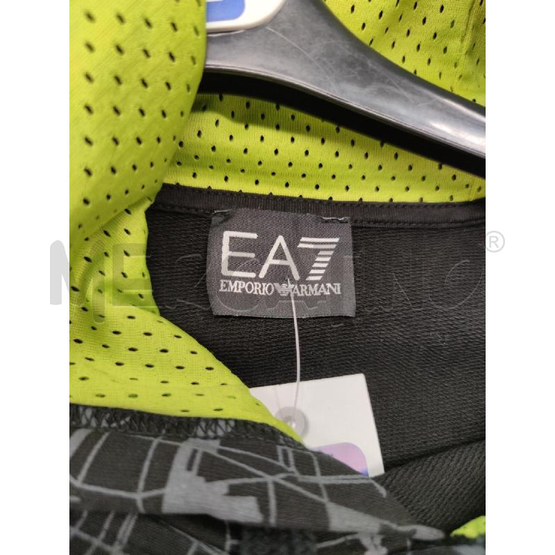 FELPA UOMO NERA GRIGIA GIALLO FLUO EMPORIO ARMANI  | Mercatino dell'Usato Settimo torinese 3