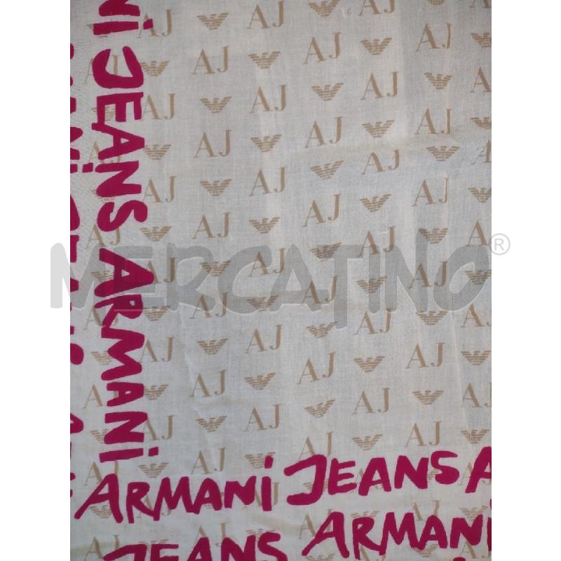 FOULARD ARMANI JEANS BIANCO SCR FUCSIA | Mercatino dell'Usato Settimo torinese 2