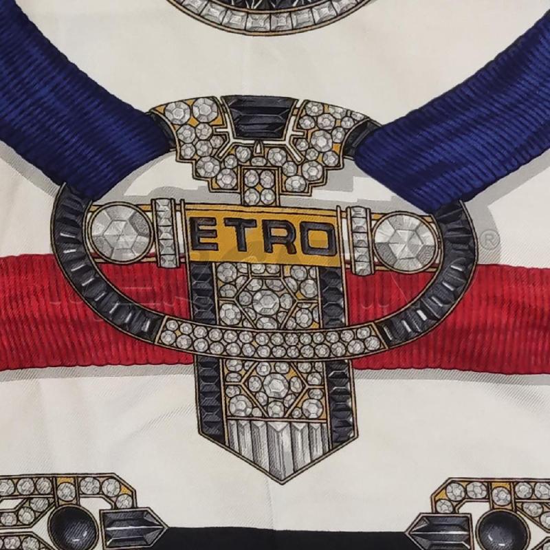 FOULARD ETRO GIOIELLI DECO 1991 BORDO NERO | Mercatino dell'Usato Settimo torinese 2