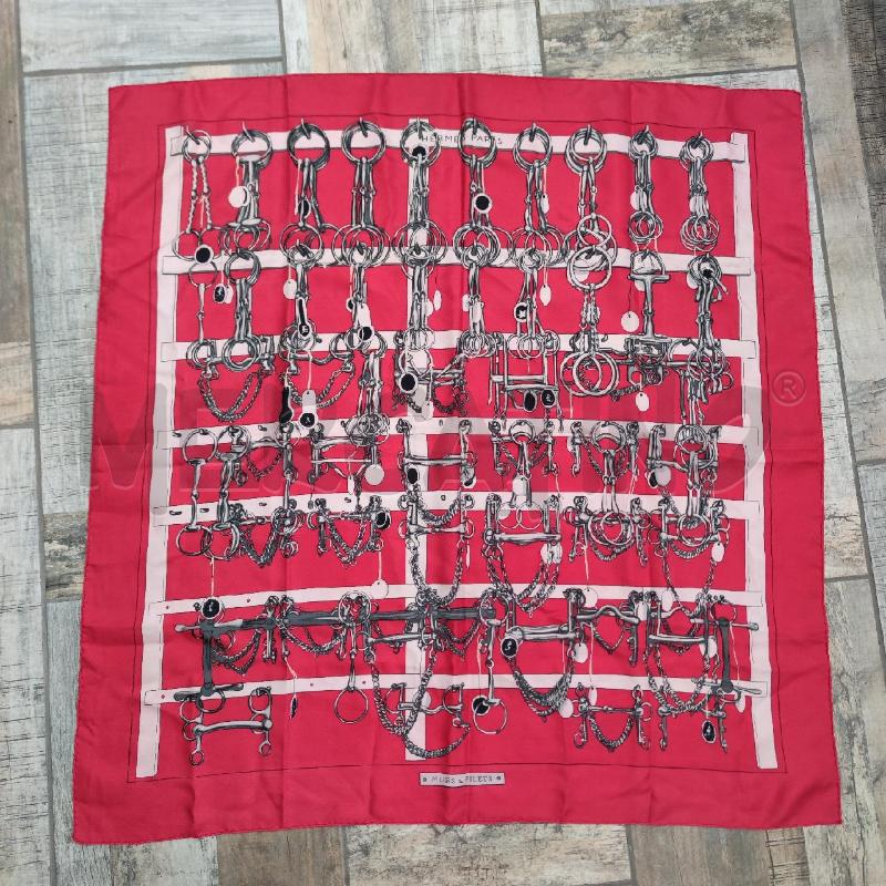 FOULARD HERMES CARRE' 90 MORS ET FILETS 1966 | Mercatino dell'Usato Settimo torinese 1