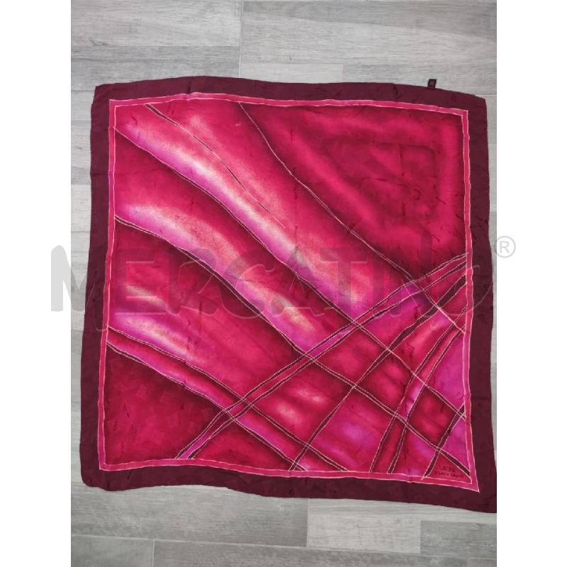 FOULARD LAURA BIAGIOTTI ROSSO SETA  | Mercatino dell'Usato Settimo torinese 1