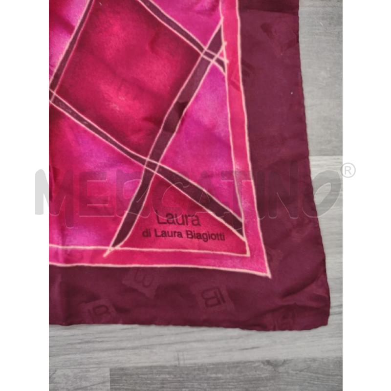 FOULARD LAURA BIAGIOTTI ROSSO SETA  | Mercatino dell'Usato Settimo torinese 2