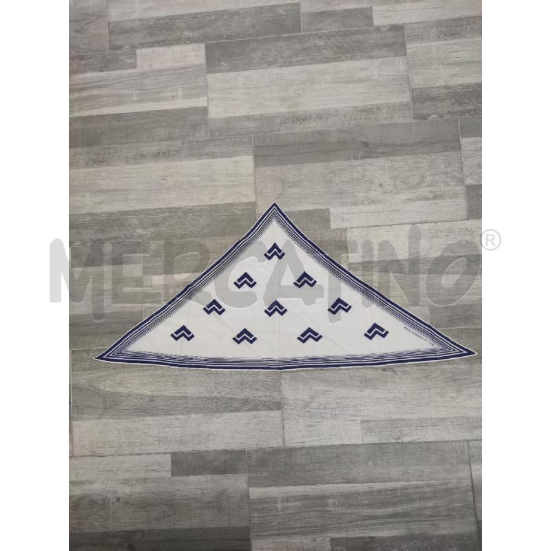 FOULARD MARIO VALENTINO BY ETRO BIANCO SIMBOLI BLU | Mercatino dell'Usato Settimo torinese 1