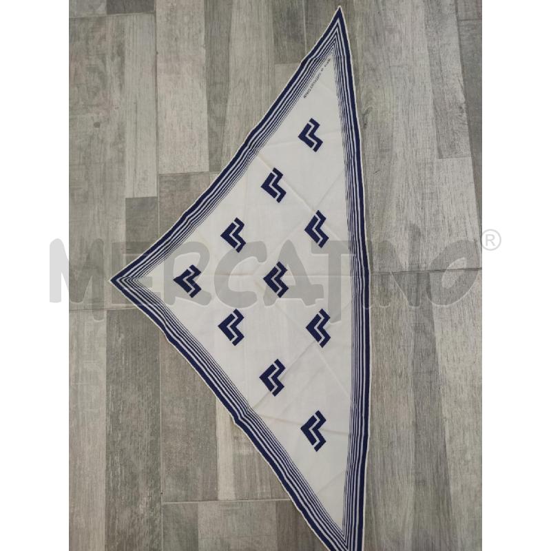 FOULARD MARIO VALENTINO BY ETRO BIANCO SIMBOLI BLU | Mercatino dell'Usato Settimo torinese 2