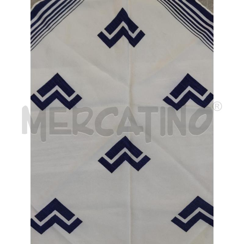 FOULARD MARIO VALENTINO BY ETRO BIANCO SIMBOLI BLU | Mercatino dell'Usato Settimo torinese 3