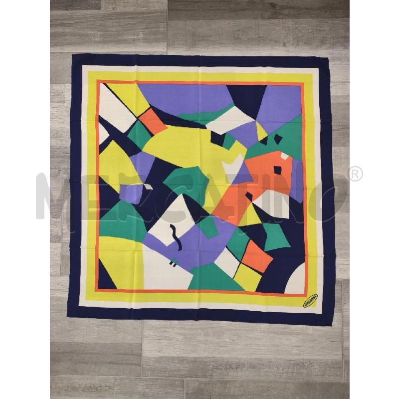 FOULARD MISSONI SETA FANT BLU GIALLA ARANCIO | Mercatino dell'Usato Settimo torinese 1