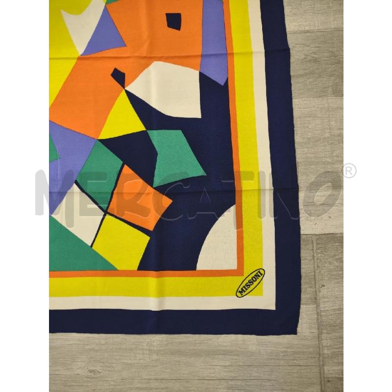 FOULARD MISSONI SETA FANT BLU GIALLA ARANCIO | Mercatino dell'Usato Settimo torinese 2