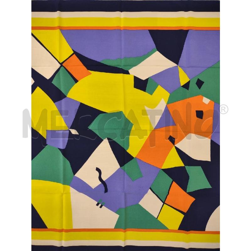 FOULARD MISSONI SETA FANT BLU GIALLA ARANCIO | Mercatino dell'Usato Settimo torinese 3