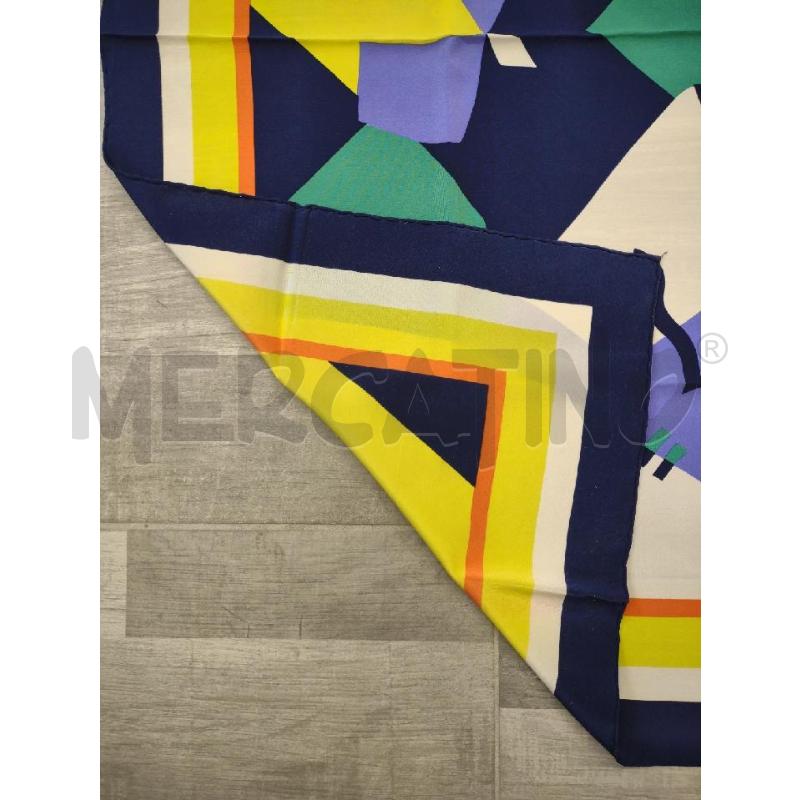 FOULARD MISSONI SETA FANT BLU GIALLA ARANCIO | Mercatino dell'Usato Settimo torinese 4