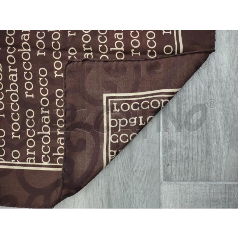 FOULARD ROCCOBAROCCO SETA BEIGE MARRONE | Mercatino dell'Usato Settimo torinese 4