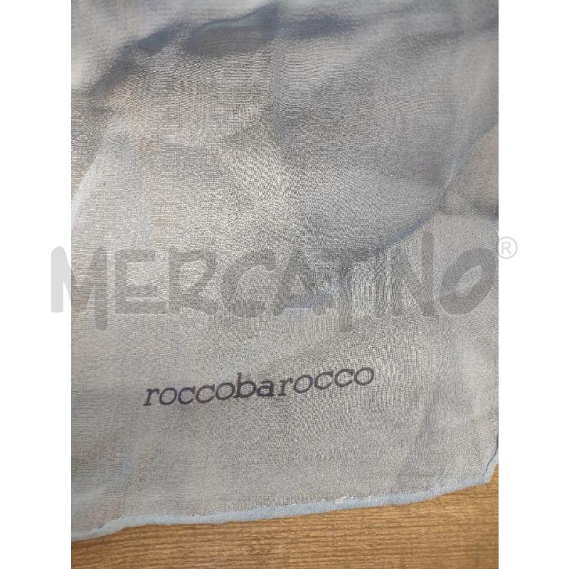 FOULARD ROCCO BAROCCO SETA AZZURRO | Mercatino dell'Usato Settimo torinese 4