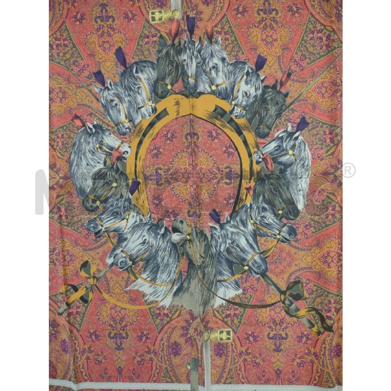 FOULARD VOGHI SETA STAMPA CAVALLI FANTASIA | Mercatino dell'Usato Settimo torinese 2