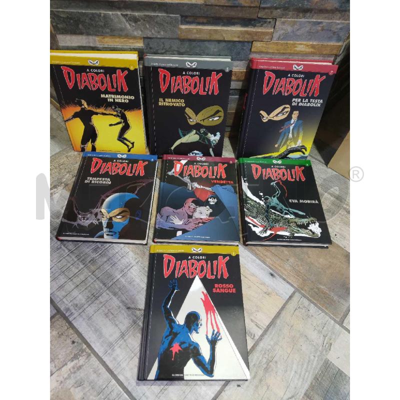 FUMETTI DIABOLIK A COLORI 7 VOLUMI | Mercatino dell'Usato Settimo torinese 1