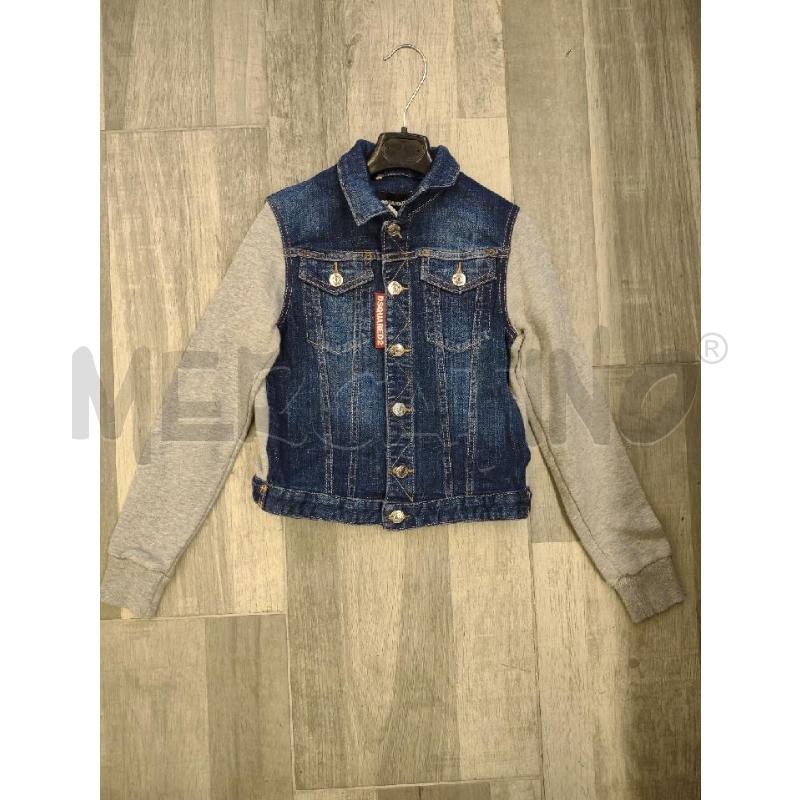 GIACCA BAMBINO JEANS DSQUARED MANICHE GRIGIE | Mercatino dell'Usato Settimo torinese 1