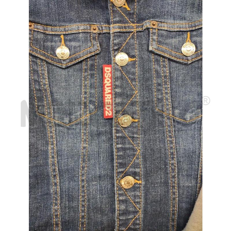 GIACCA BAMBINO JEANS DSQUARED MANICHE GRIGIE | Mercatino dell'Usato Settimo torinese 3
