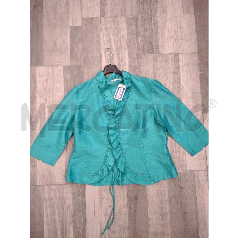 GIACCA DONNA FIORELLA RUBINO SETA PURA AZZURRO | Mercatino dell'Usato Settimo torinese 1