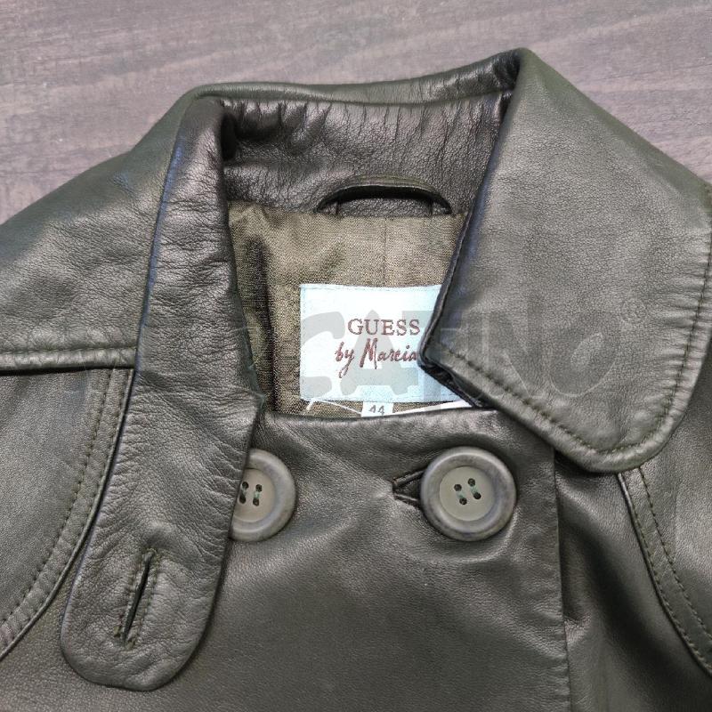 GIACCA DONNA GUESS BY MARCIANO PELLE VERDE OLIVA | Mercatino dell'Usato Settimo torinese 4