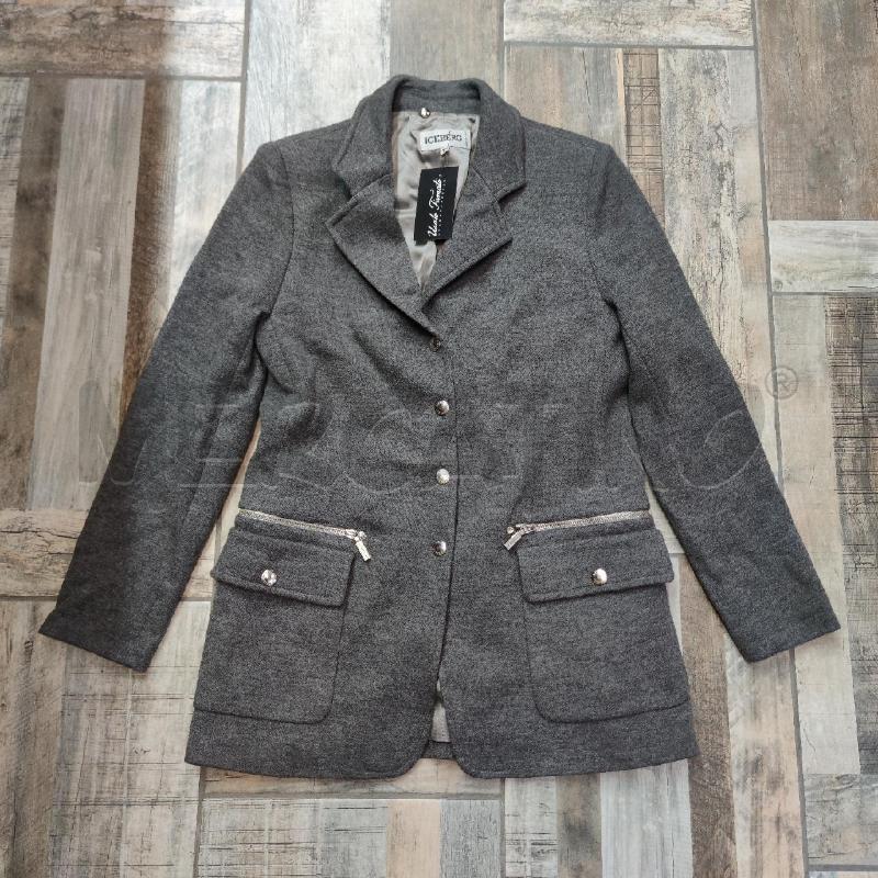 GIACCA DONNA ICEBERG GRIGIO PURA LANA TASCHE ZIP | Mercatino dell'Usato Settimo torinese 1