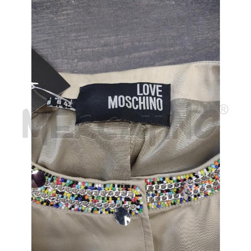 GIACCA DONNA LOVE MOSCHINO BEIGE PROFILI PERLINE NUOVA  | Mercatino dell'Usato Settimo torinese 3