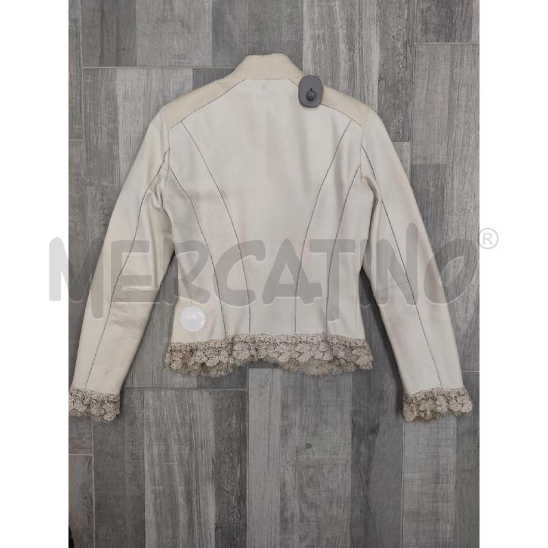 GIACCA DONNA LUISA SPAGNOLI PELLE PIZZO BEIGE | Mercatino dell'Usato Settimo torinese 2