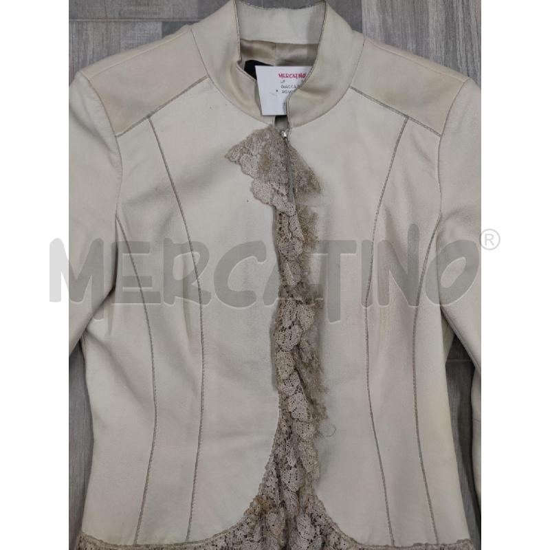 GIACCA DONNA LUISA SPAGNOLI PELLE PIZZO BEIGE | Mercatino dell'Usato Settimo torinese 4