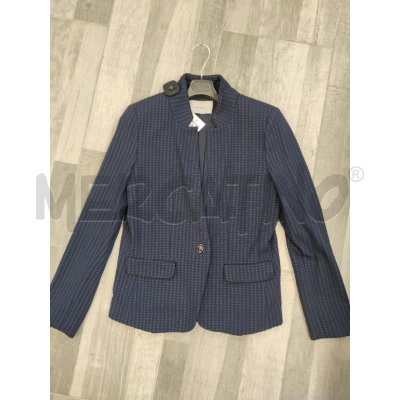 GIACCA DONNA MARELLA BLU BOTTONE NERO | Mercatino dell'Usato Settimo torinese 1