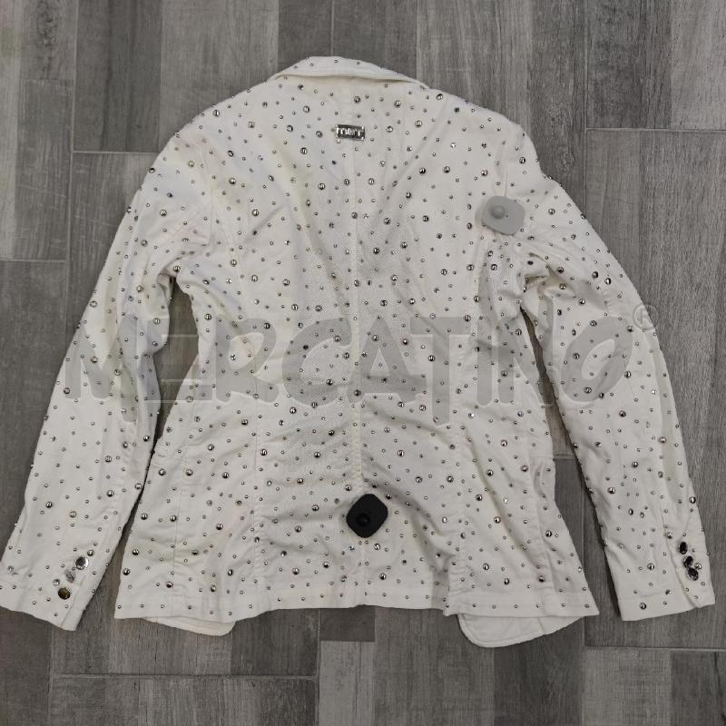 GIACCA DONNA MET BIANCA BORCHIE STRASS | Mercatino dell'Usato Settimo torinese 2