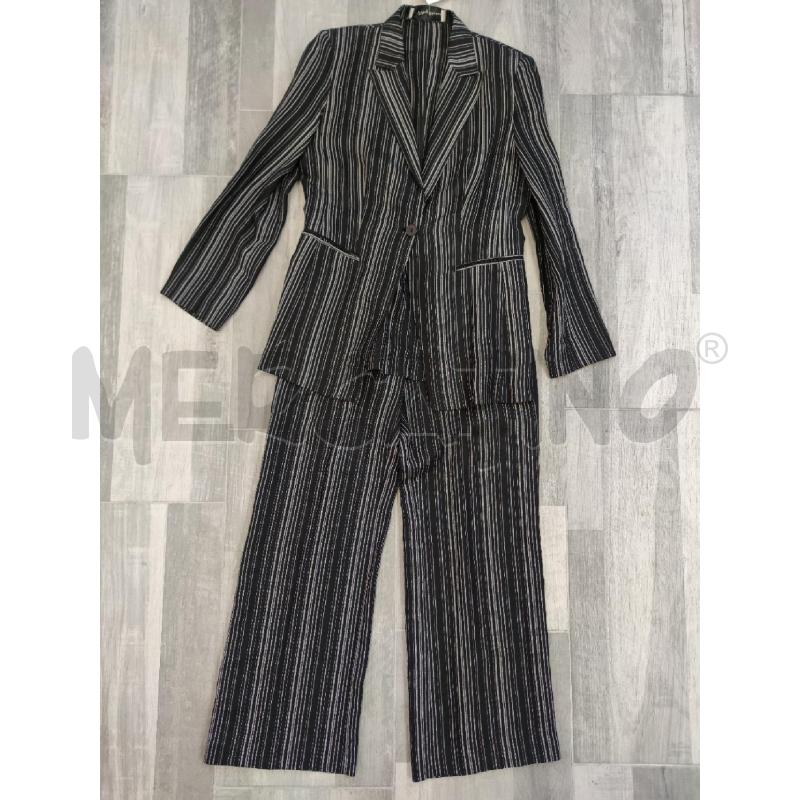 GIACCA DONNA MY TIME+PANT LINO NERO RIGHINE GRIGIE | Mercatino dell'Usato Settimo torinese 1