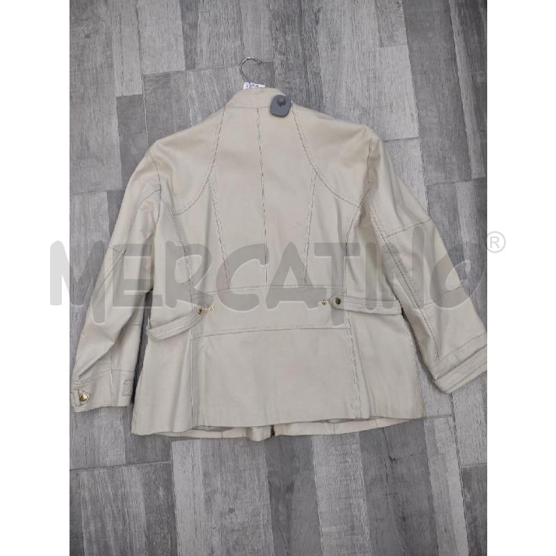GIACCA DONNA PELLE BEIGE FIORELLA RUBINO  | Mercatino dell'Usato Settimo torinese 2