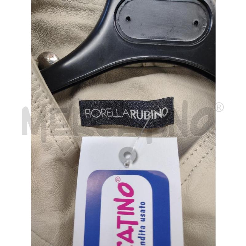 GIACCA DONNA PELLE BEIGE FIORELLA RUBINO  | Mercatino dell'Usato Settimo torinese 3
